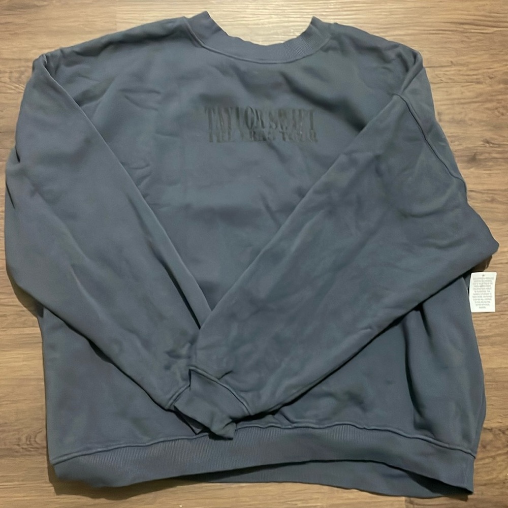 NWT Taylor Swift Blue Crew The Eras Tour Sweatshirt